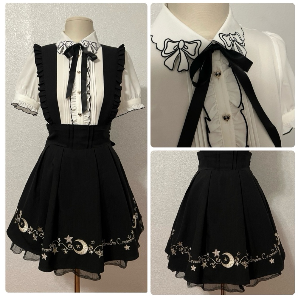 Reserved for isabellarosalyn: Secret Honey Bow Blouse & Amavel Star JSK Bundle